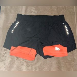 🏃🏽‍♂️Crivit Pro Athletic Running Shorts, Orange & Black, NWT, Never Worn.US: M